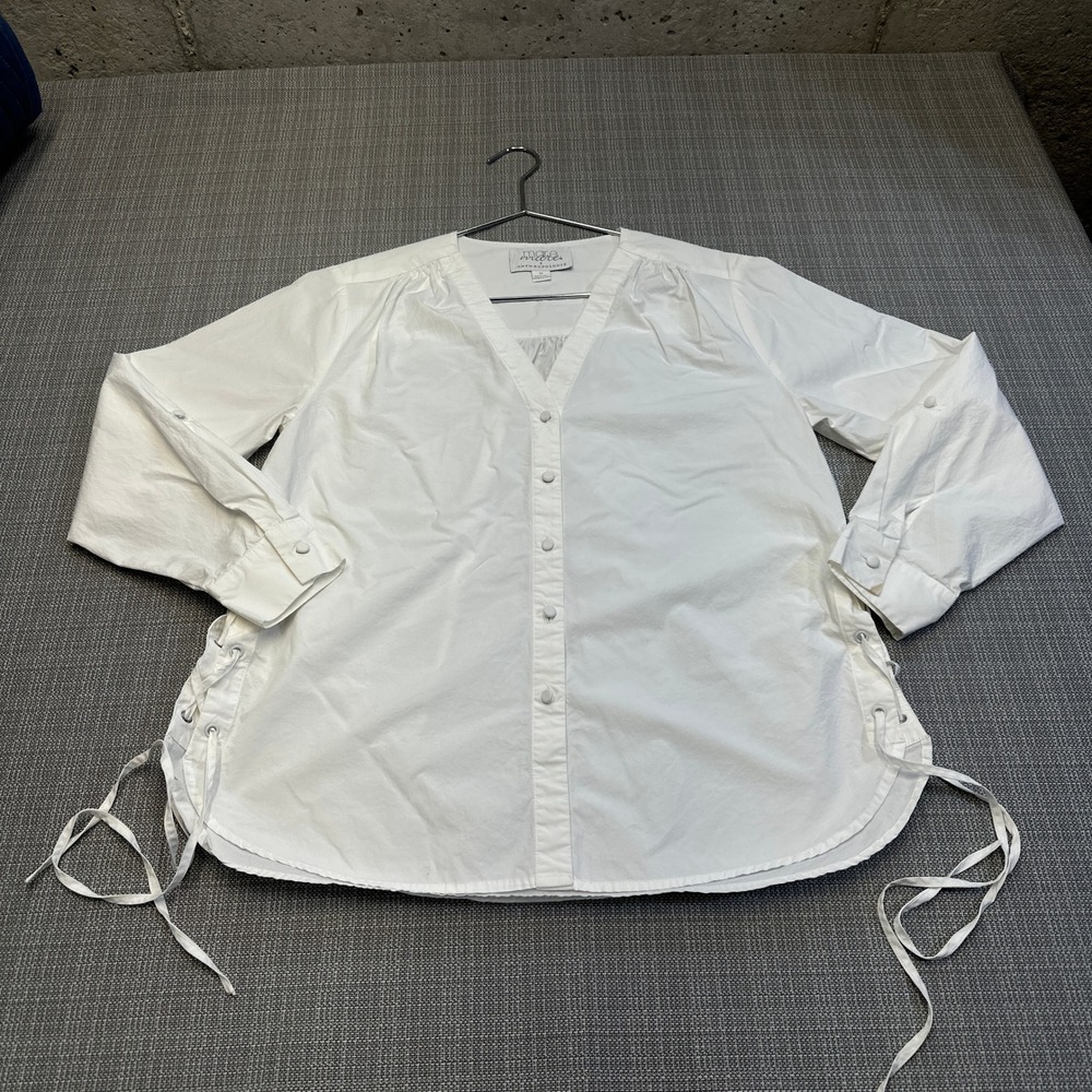 Mare Mare x Anthropologie Henriette Tunic Side Lace Up Top Medium‎  Coastal *